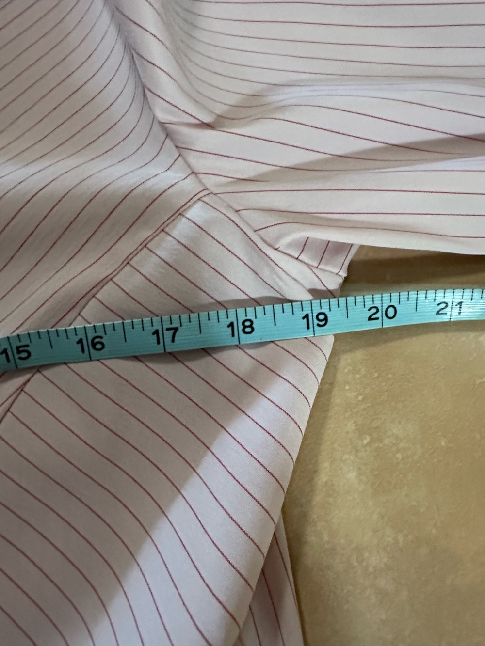 Women’s Pink Striped Zip top & bottom-Front Dress Shirt - Picture 7 of 8